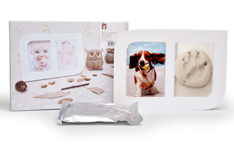 Porta-retrato com molde da patinha